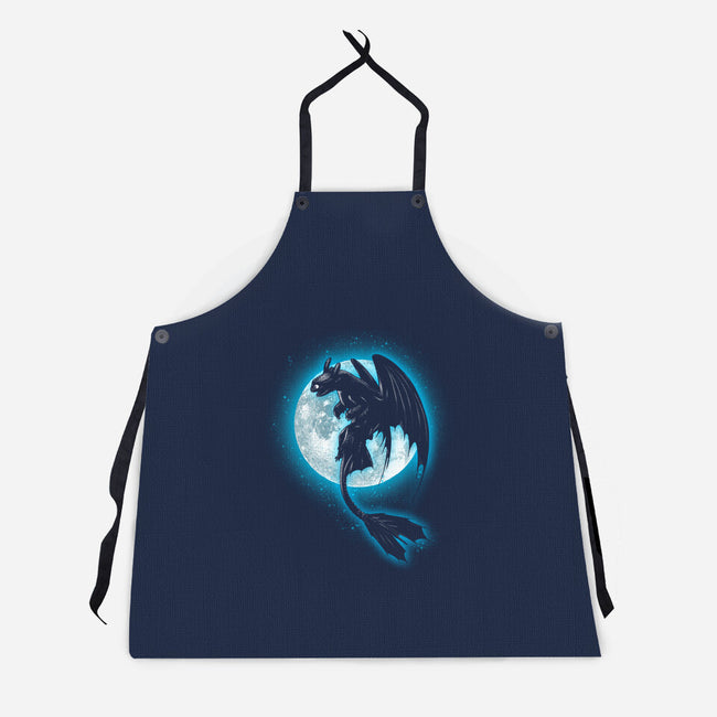 Moonlight Dragon-unisex kitchen apron-fanfreak1