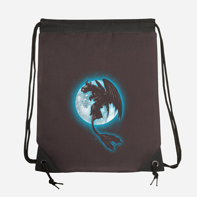 Moonlight Dragon-none drawstring bag-fanfreak1
