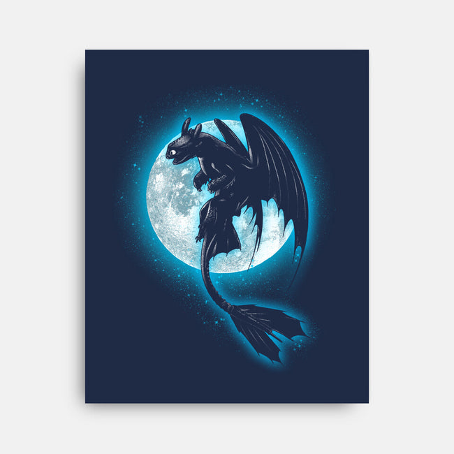 Moonlight Dragon-none stretched canvas-fanfreak1