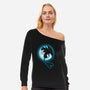 Moonlight Dragon-womens off shoulder sweatshirt-fanfreak1