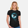 Moonlight Dragon-womens fitted tee-fanfreak1