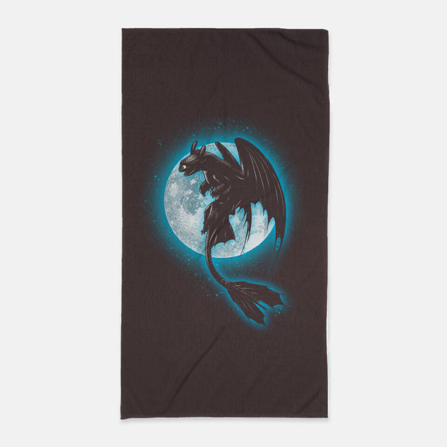 Moonlight Dragon-none beach towel-fanfreak1