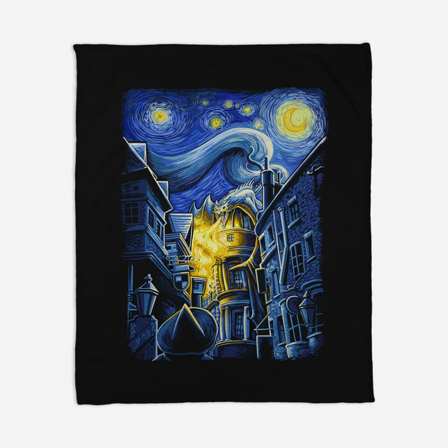 Starry Alley-none fleece blanket-daobiwan