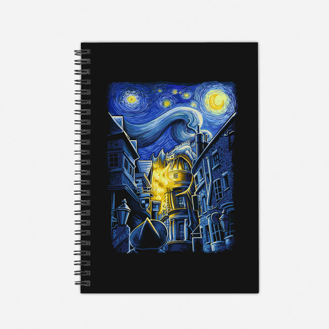 Starry Alley-none dot grid notebook-daobiwan