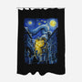 Starry Alley-none polyester shower curtain-daobiwan