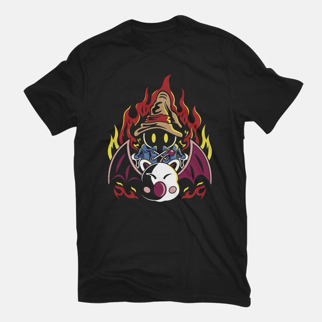 Vivi And Moogle-womens fitted tee-Logozaste