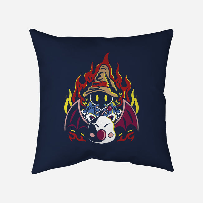 Vivi And Moogle-none removable cover w insert throw pillow-Logozaste