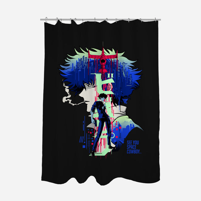See You Bebop-none polyester shower curtain-silentOp