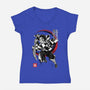 Demon Slayer Sumi-E-womens v-neck tee-DrMonekers
