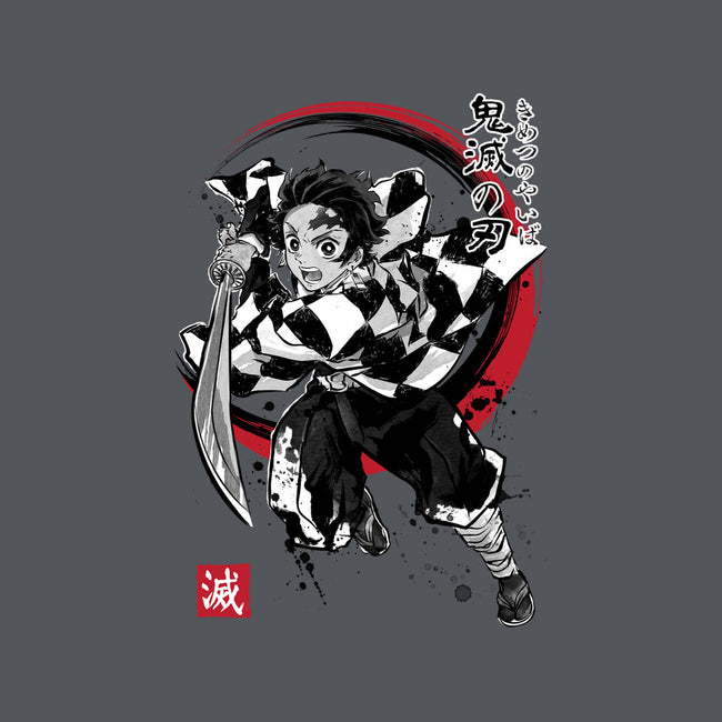Demon Slayer Sumi-E-unisex basic tee-DrMonekers