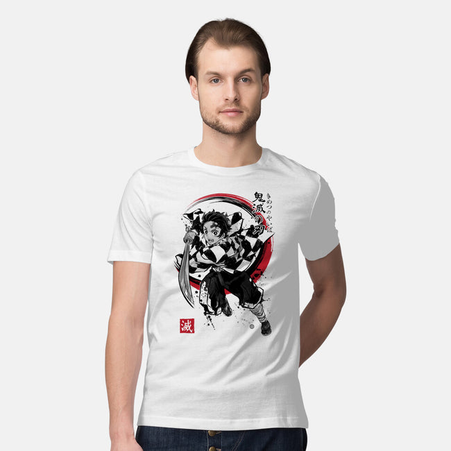 Demon Slayer Sumi-E-mens premium tee-DrMonekers