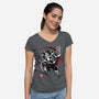 Demon Slayer Sumi-E-womens v-neck tee-DrMonekers