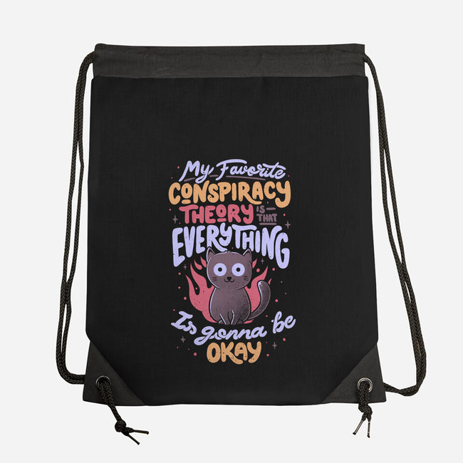 Conspiracy Theory-none drawstring bag-eduely