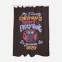 Conspiracy Theory-none polyester shower curtain-eduely