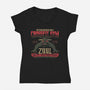 Interdimensional CrossFit-womens v-neck tee-teesgeex