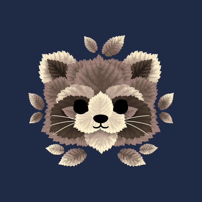 Raccoon Of Leaves-none stretched canvas-NemiMakeit