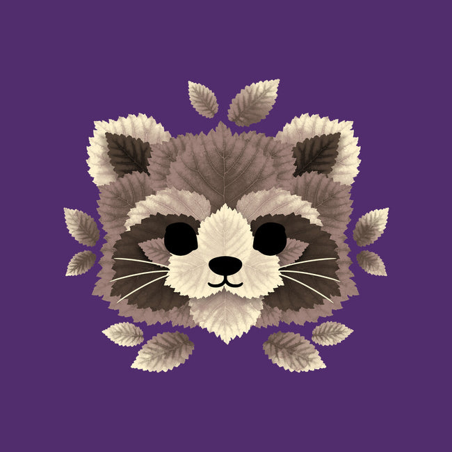 Raccoon Of Leaves-none beach towel-NemiMakeit