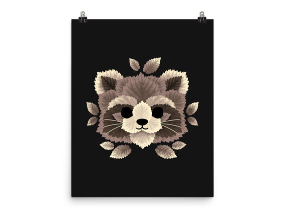 Raccoon Of Leaves