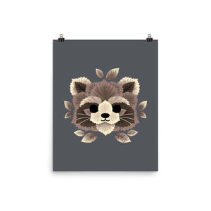Raccoon Of Leaves