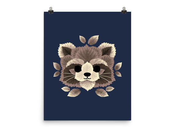 Raccoon Of Leaves