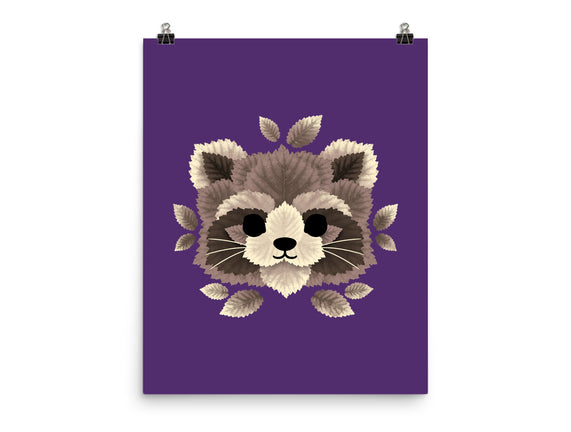 Raccoon Of Leaves