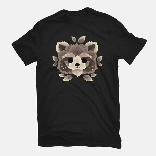 Raccoon Of Leaves-womens basic tee-NemiMakeit