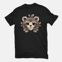 Raccoon Of Leaves-womens basic tee-NemiMakeit