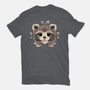 Raccoon Of Leaves-womens basic tee-NemiMakeit