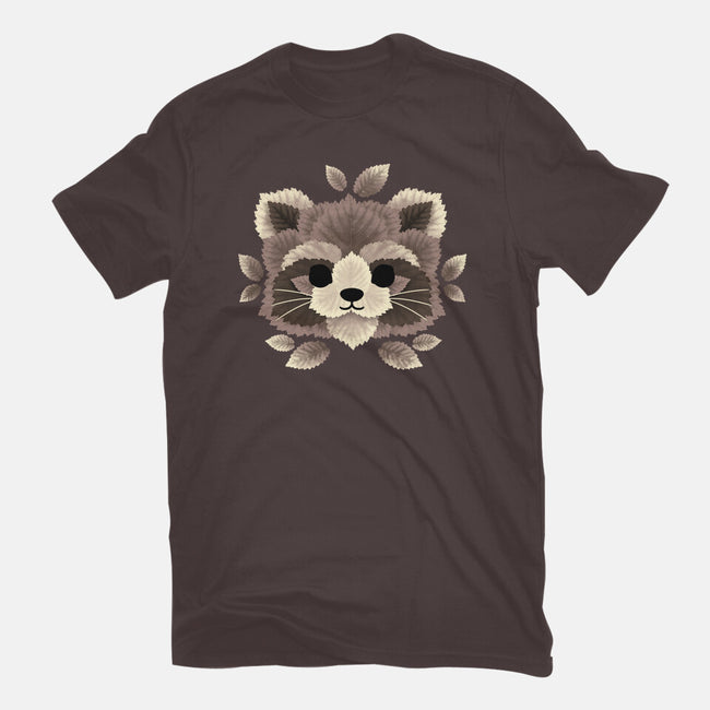 Raccoon Of Leaves-womens basic tee-NemiMakeit