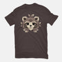 Raccoon Of Leaves-womens basic tee-NemiMakeit