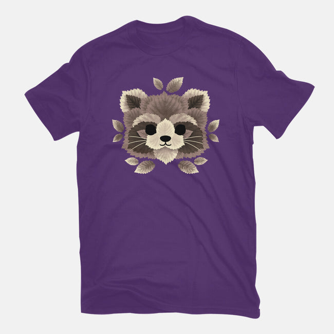 Raccoon Of Leaves-womens fitted tee-NemiMakeit
