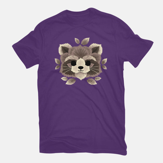 Raccoon Of Leaves-womens basic tee-NemiMakeit