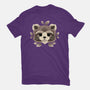 Raccoon Of Leaves-womens basic tee-NemiMakeit