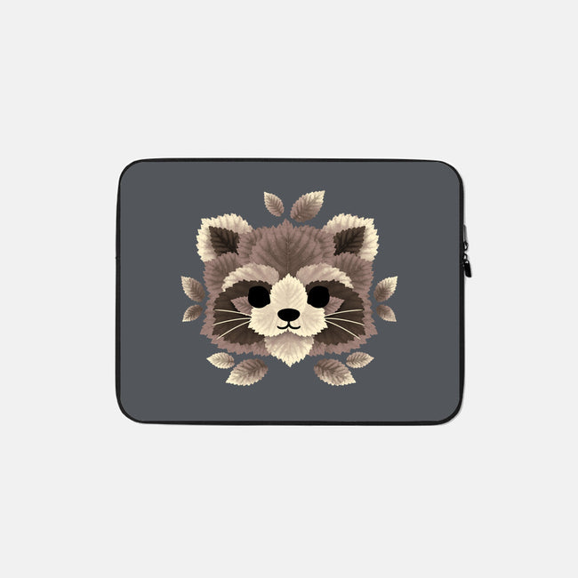 Raccoon Of Leaves-none zippered laptop sleeve-NemiMakeit