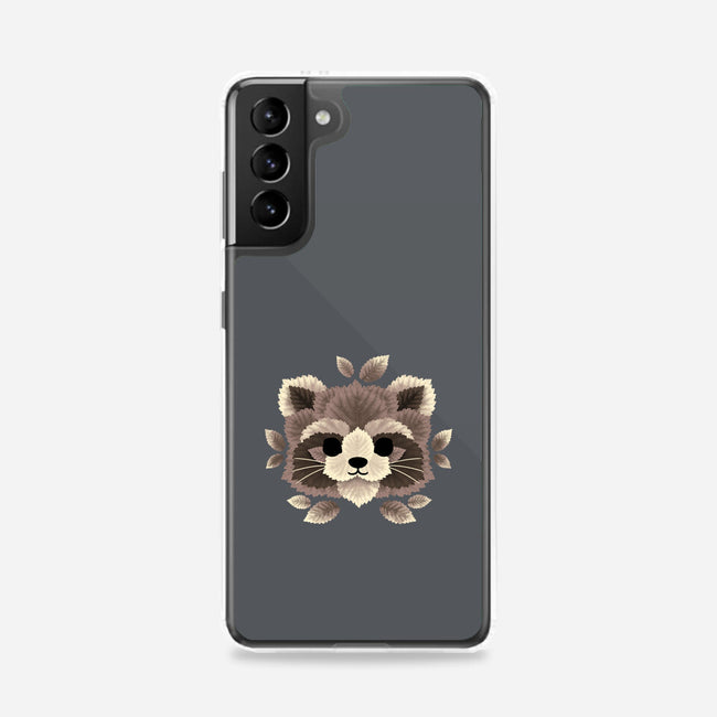 Raccoon Of Leaves-samsung snap phone case-NemiMakeit