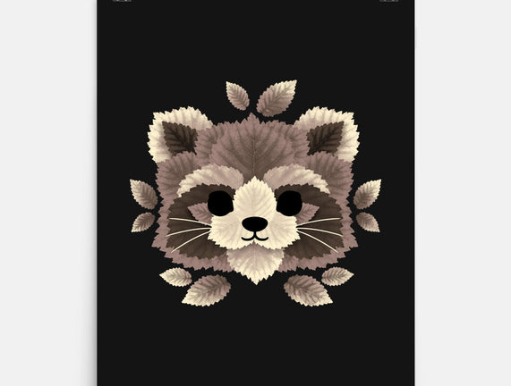 Raccoon Of Leaves