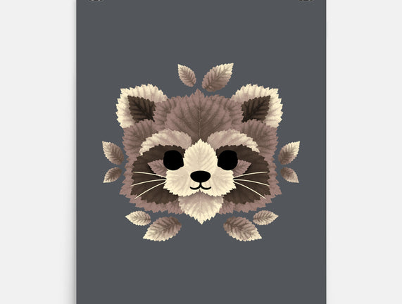 Raccoon Of Leaves