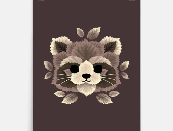 Raccoon Of Leaves