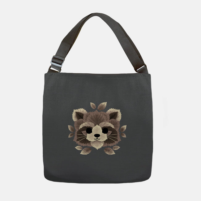 Raccoon Of Leaves-none adjustable tote-NemiMakeit