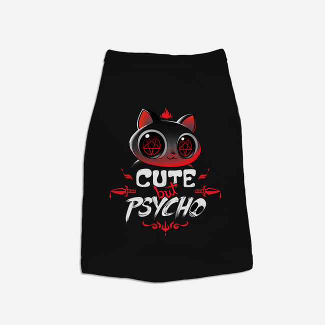 Cute But Psycho-dog basic pet tank-tobefonseca