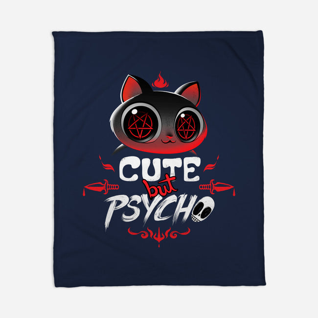 Cute But Psycho-none fleece blanket-tobefonseca