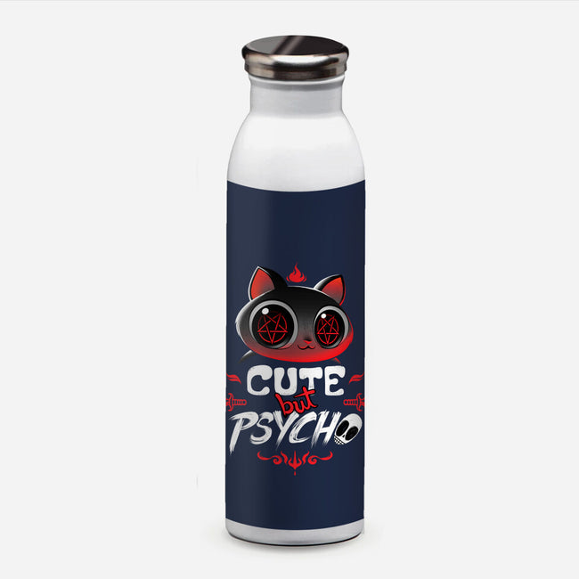 Cute But Psycho-none water bottle drinkware-tobefonseca