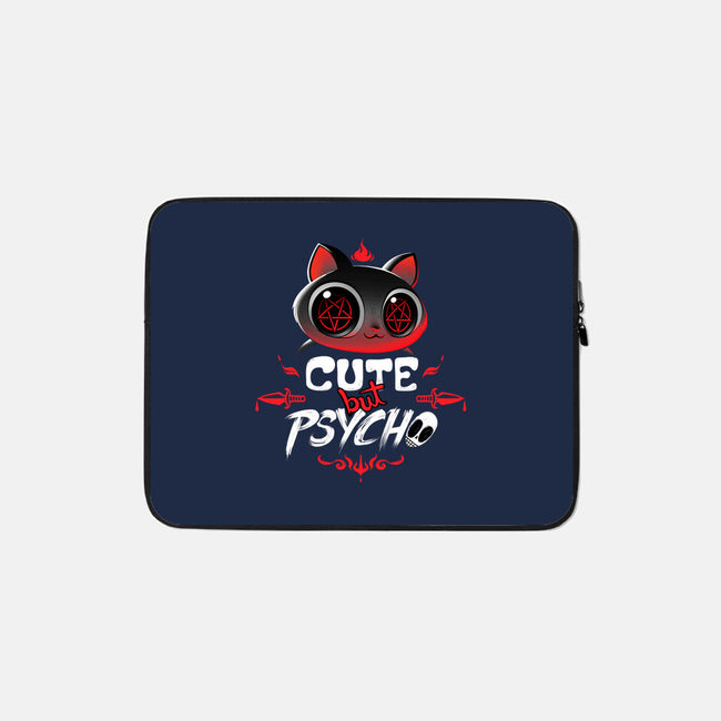 Cute But Psycho-none zippered laptop sleeve-tobefonseca