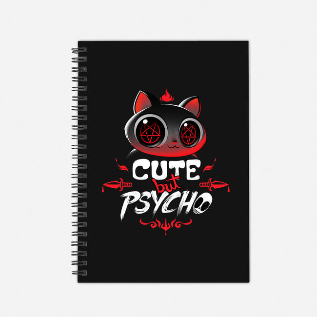 Cute But Psycho-none dot grid notebook-tobefonseca
