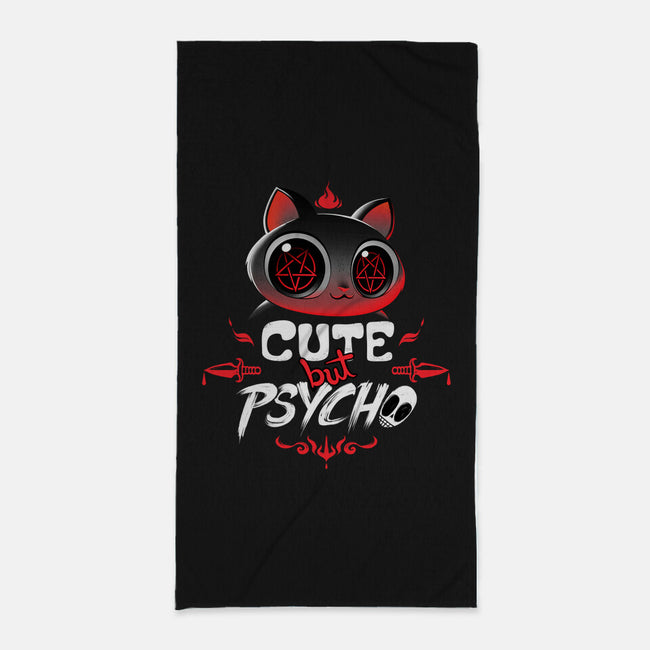 Cute But Psycho-none beach towel-tobefonseca