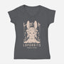 Loporrits Moon Tribe-womens v-neck tee-Alundrart