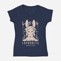 Loporrits Moon Tribe-womens v-neck tee-Alundrart