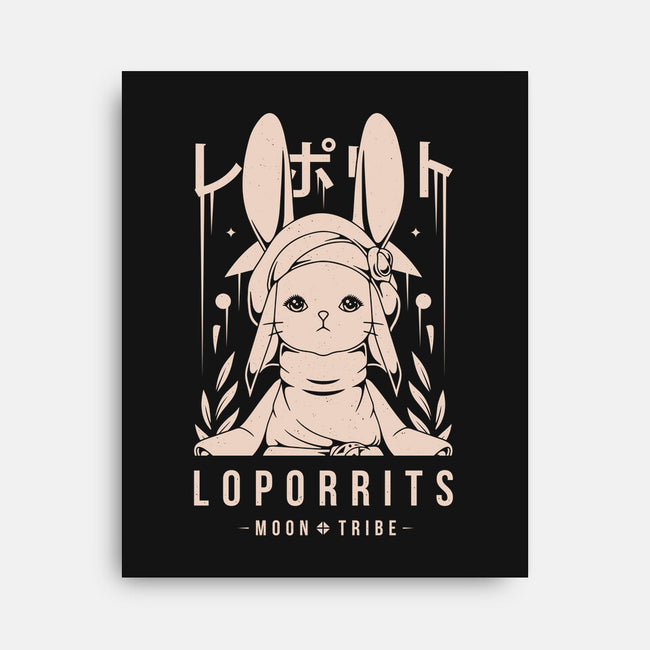 Loporrits Moon Tribe-none stretched canvas-Alundrart