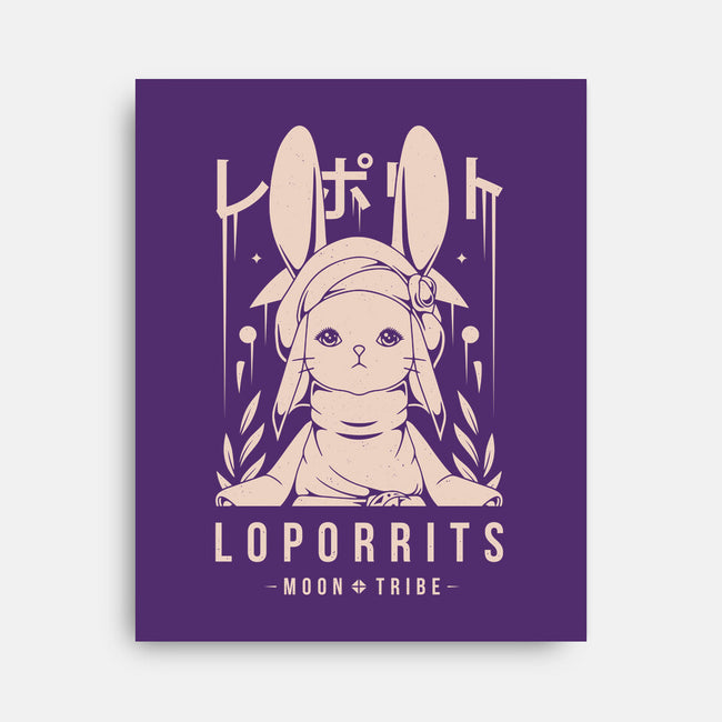 Loporrits Moon Tribe-none stretched canvas-Alundrart