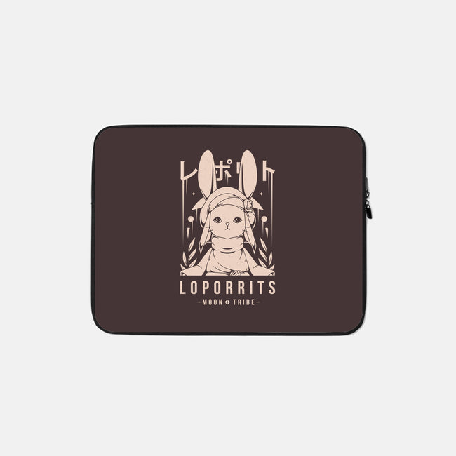 Loporrits Moon Tribe-none zippered laptop sleeve-Alundrart